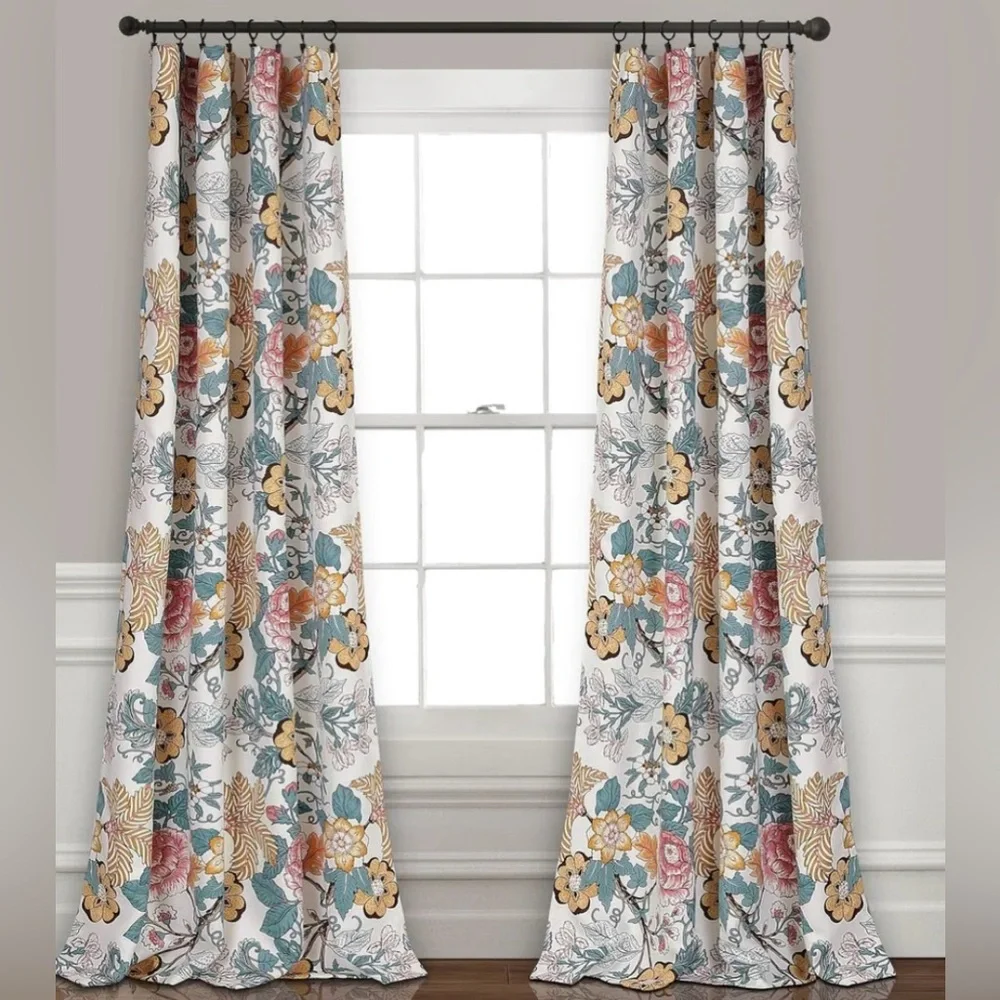 The Curated Nomad Chorro Room Darkening Curtain Panel Pair 9…